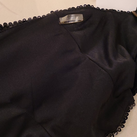 SAMPLE Say What Black Sequin Corset - Picture 10 of 10